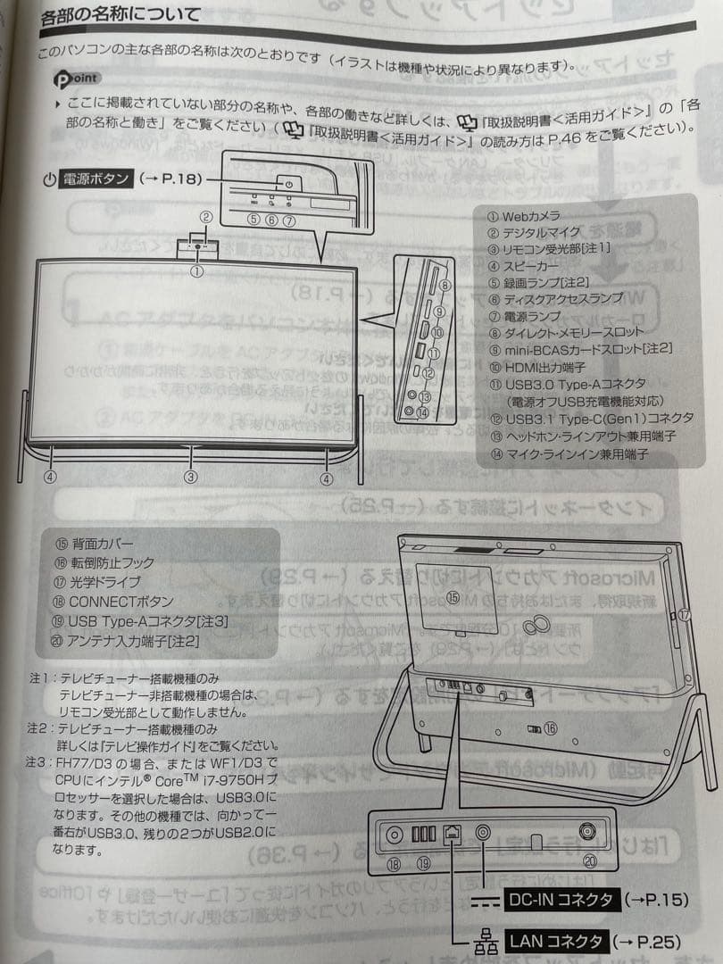 Fujitsu FMVF59D3WK デスクトップPC
