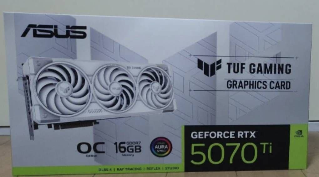 【新品未開封】ASUS TUF RTX5070Ti O16G WHITE