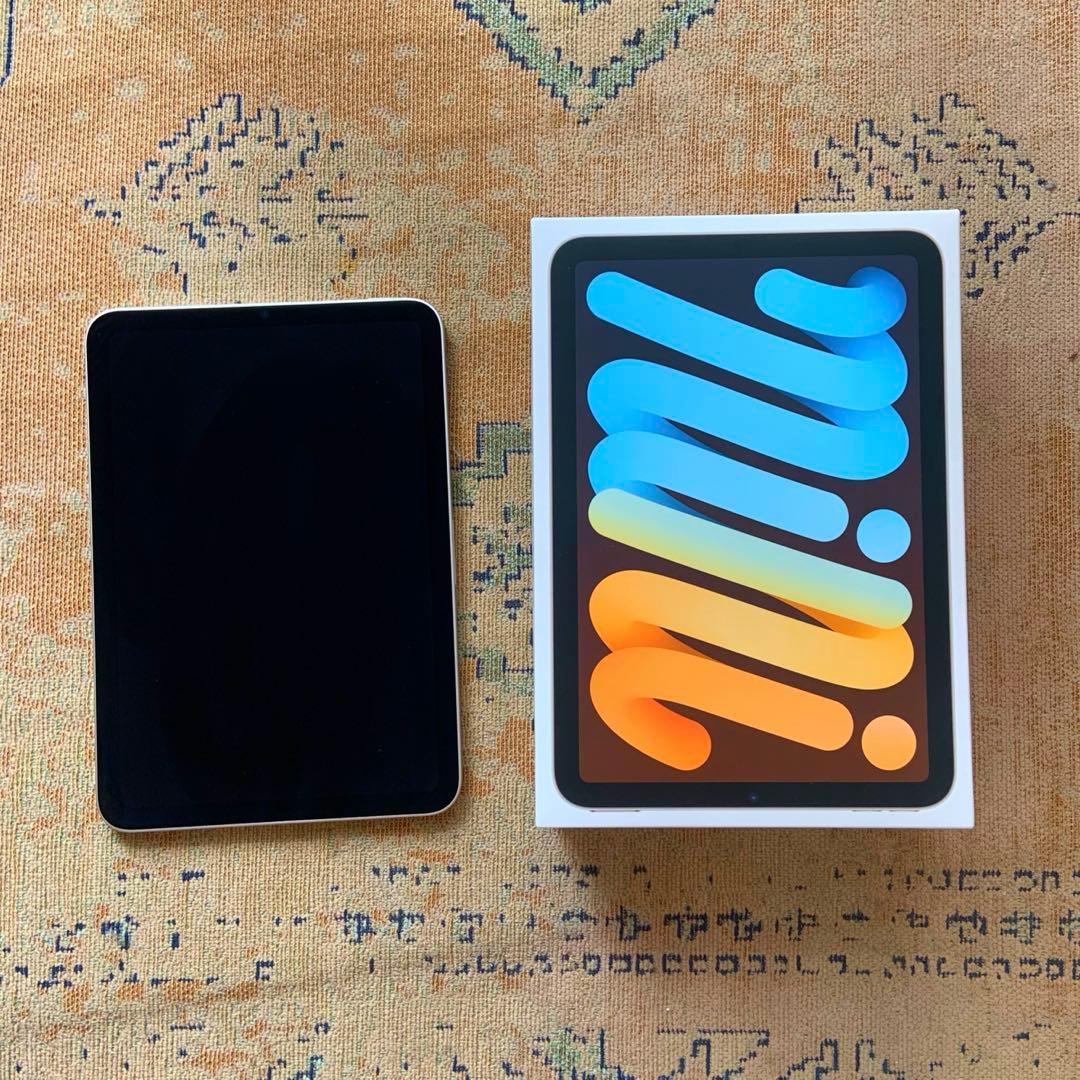 【美品】iPad mini第6世代 64GB Wi-Fiモデル　スターライト