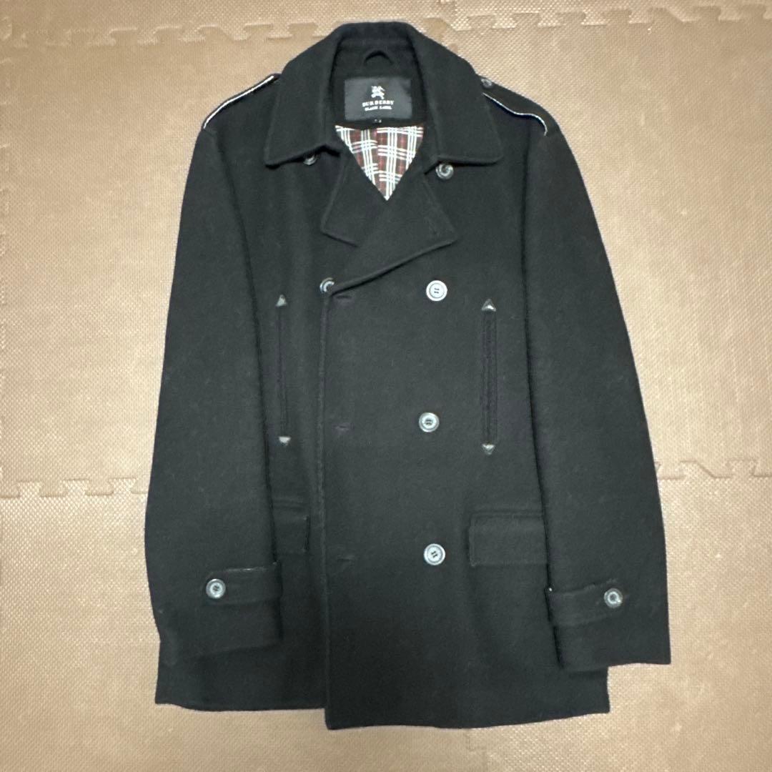 Burberry ブラックレーベルピーコート 黒