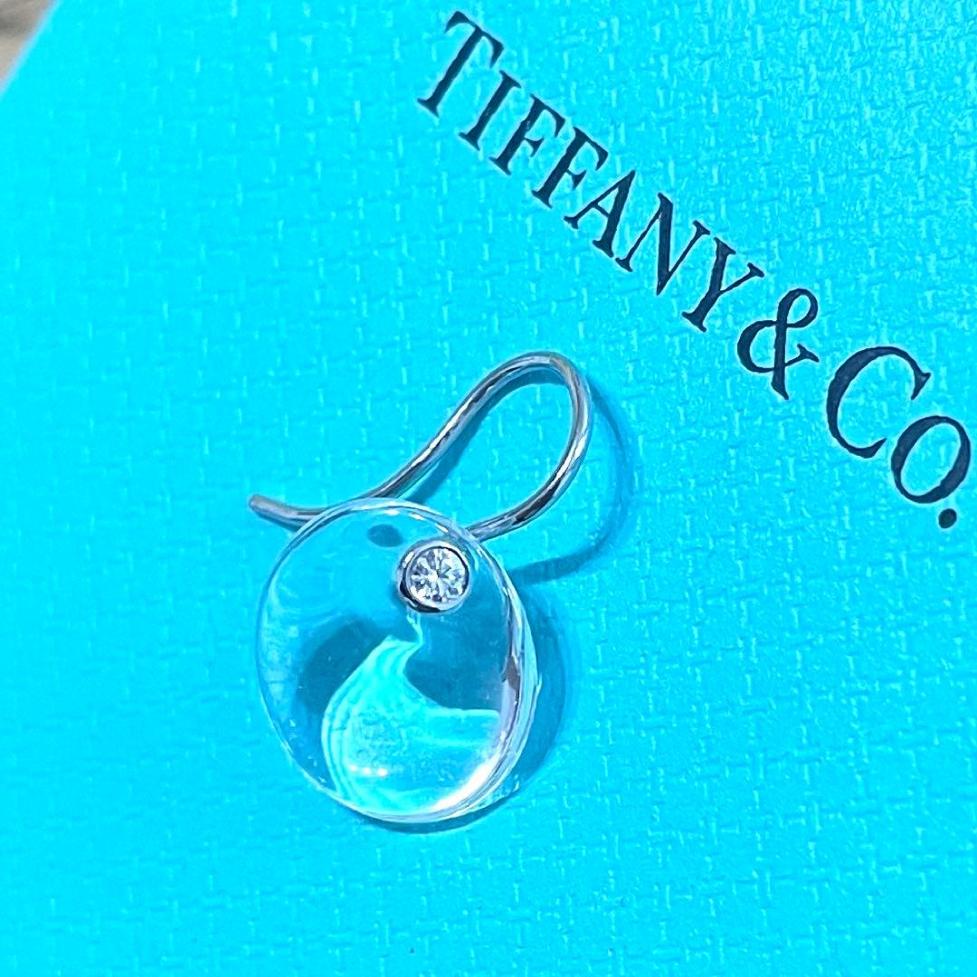 ティファニー ロッククリスタル ダイヤモンド ピアス プラチナ PT950 片方