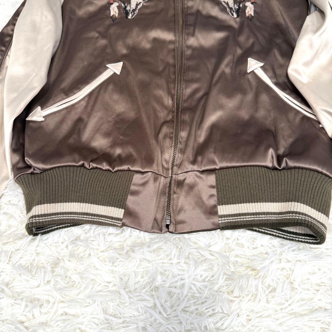 ゴア GOA エンブロイダリーリバーシブルスカジャン オーバーサイズ XL相当