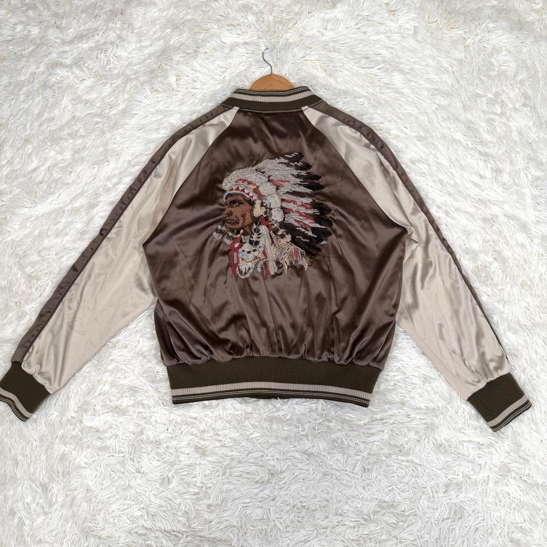 ゴア GOA エンブロイダリーリバーシブルスカジャン オーバーサイズ XL相当