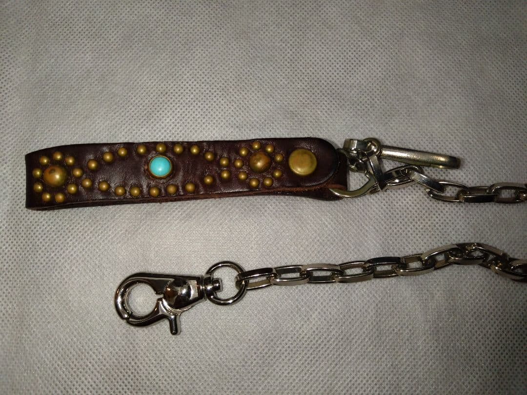 完売品　HTC　ウォレットチェーン　ダークブラウン