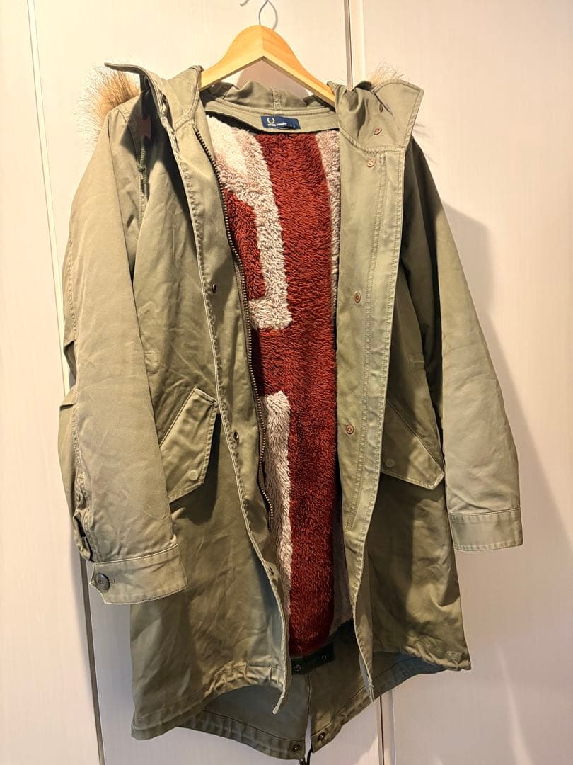 FRED PERRY モッズコート ユニオンジャック カーキ レディースL