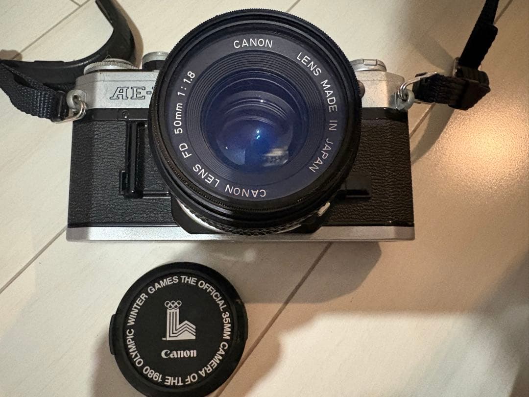 Canon AE-1 フィルム一眼レフカメラ／レンズ付き／動作未確認／現状品