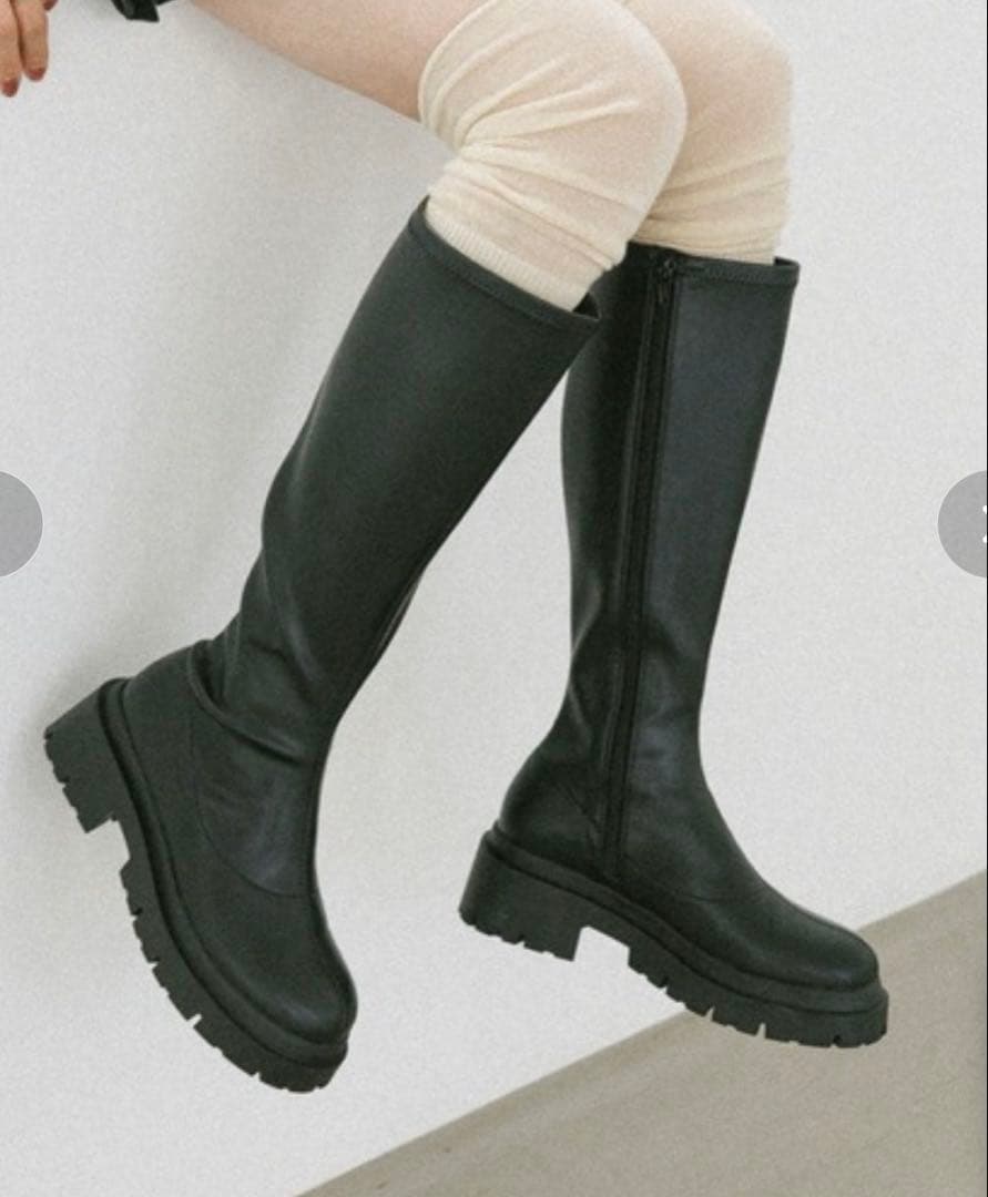 Heather/ロングブーツM新品