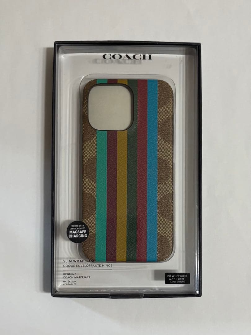 コーチ COACH iPhone13 pro 対応 ケースKHAKI MULTI