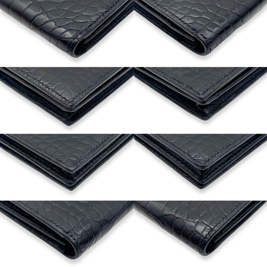 【極美品】エルメス　べアンスフレ　クロコダイル　黒　ブラック　高年式　654