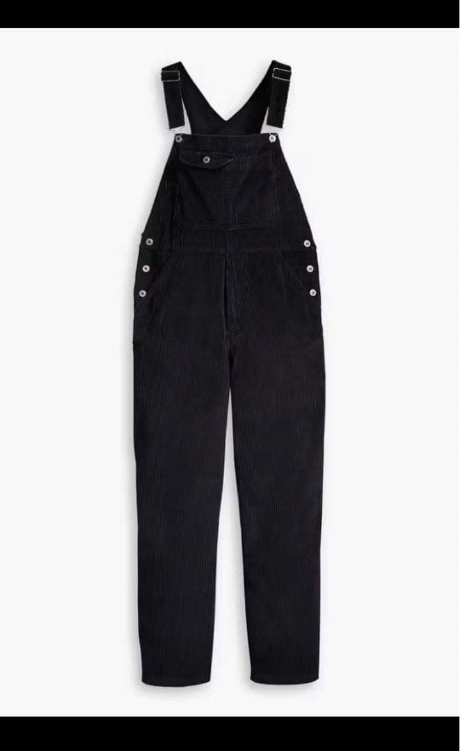 大人気❗️Levis silverTab コーデュロイ オーバーオール 黒M