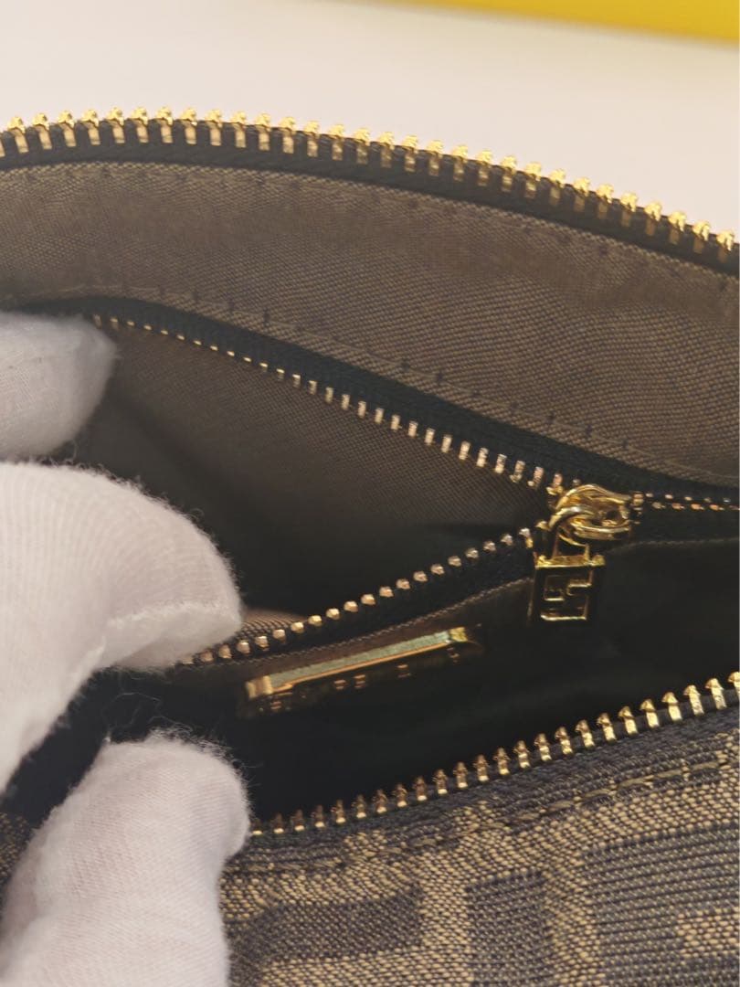 FENDI ズッカ柄 ミニハンドバッグ 2WAY ショルダーバッグ