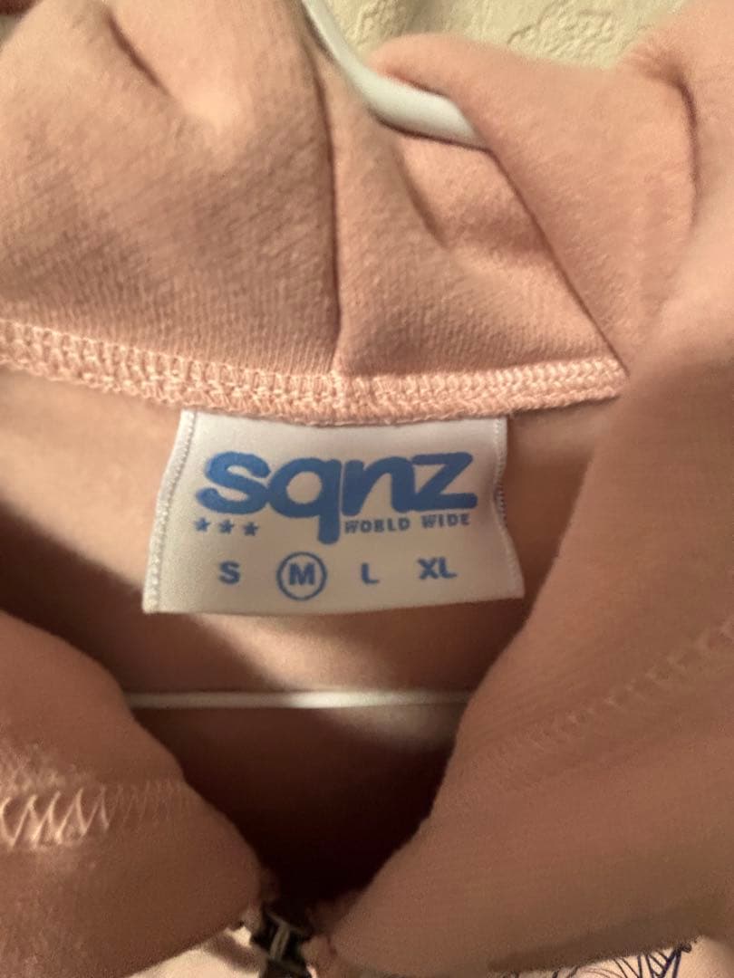 sqnz eyelet zip pk/ジップパーカースタッズフーディハトメ裏起毛