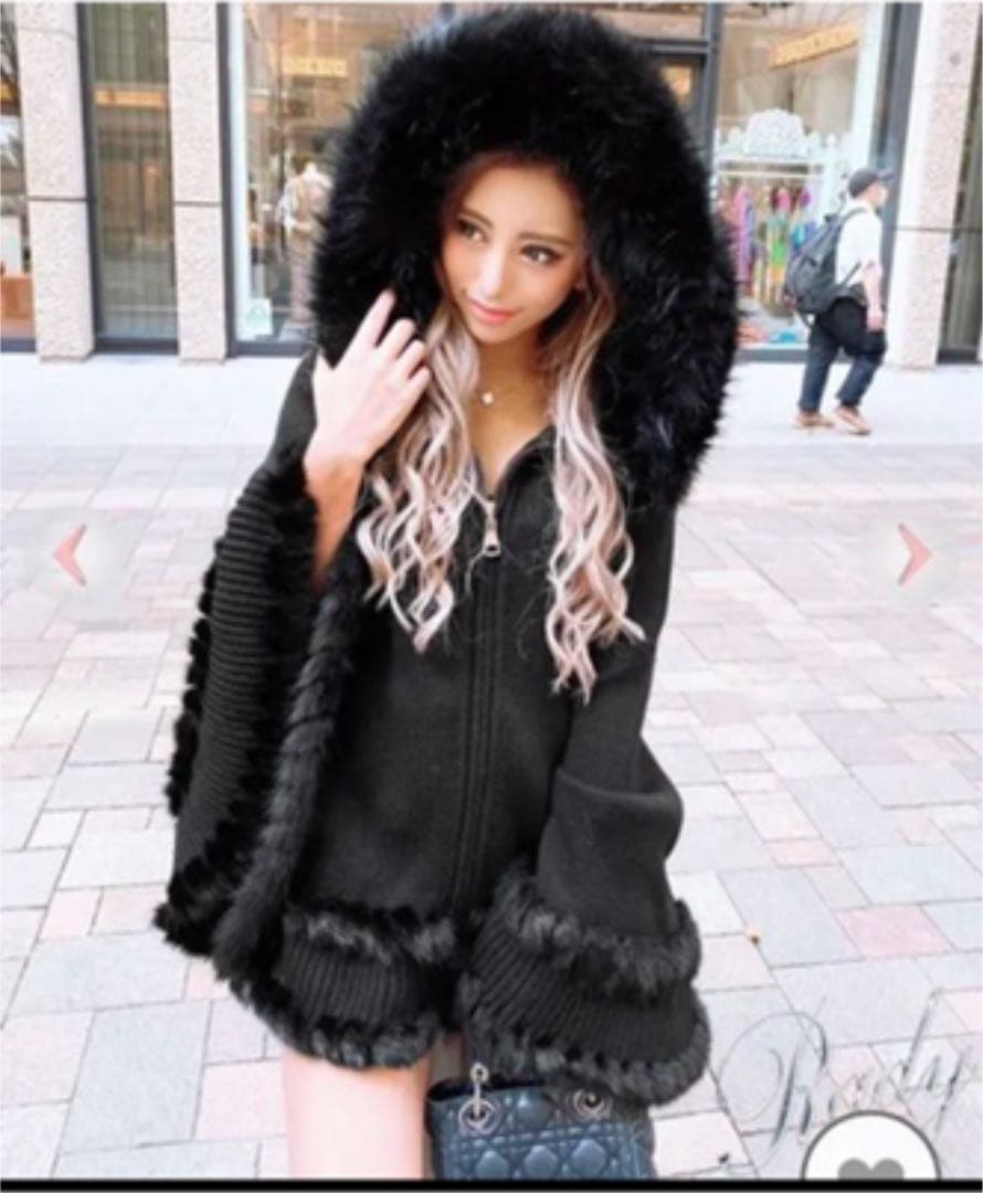 希少Rady✨レア♡ポンチョコート♡ブラック