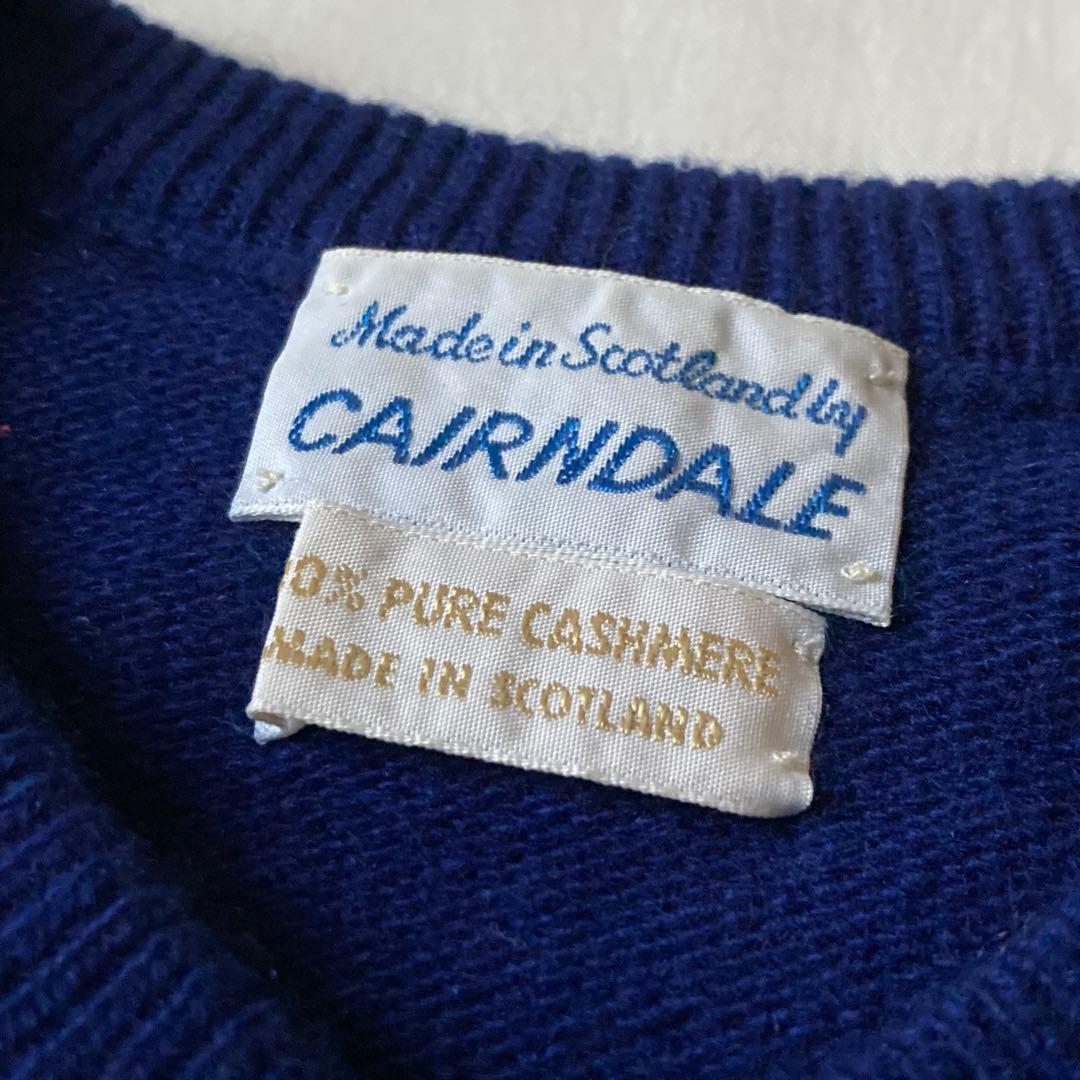 CAIRNDALE カシミヤカーディガン 金ボタン スコットランド ヴィンテージ