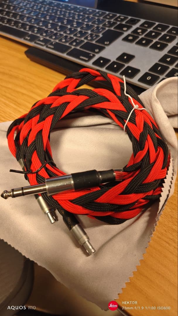 銀製ケーブル SENNHEISER HD 800 6.35mm 1.8m