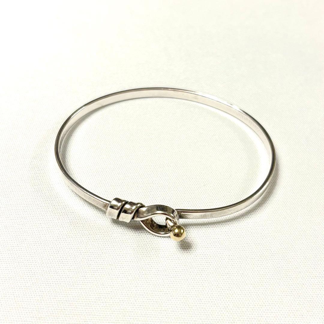 【Tiffany 】ティファニー　バングル　フック＆アイ　ラブノット