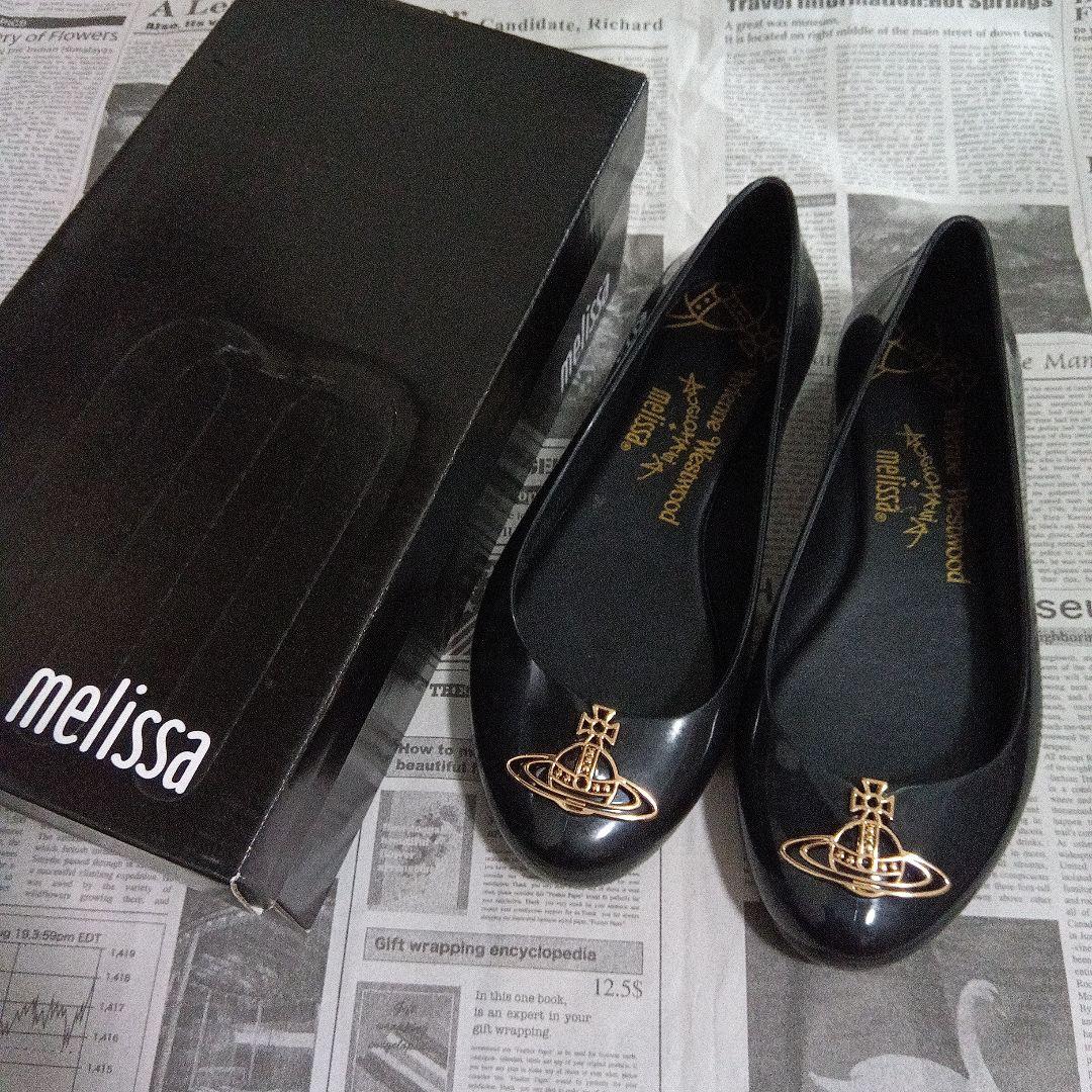 melissa×Vivienne Westwoodフラット・レインシューズ 25
