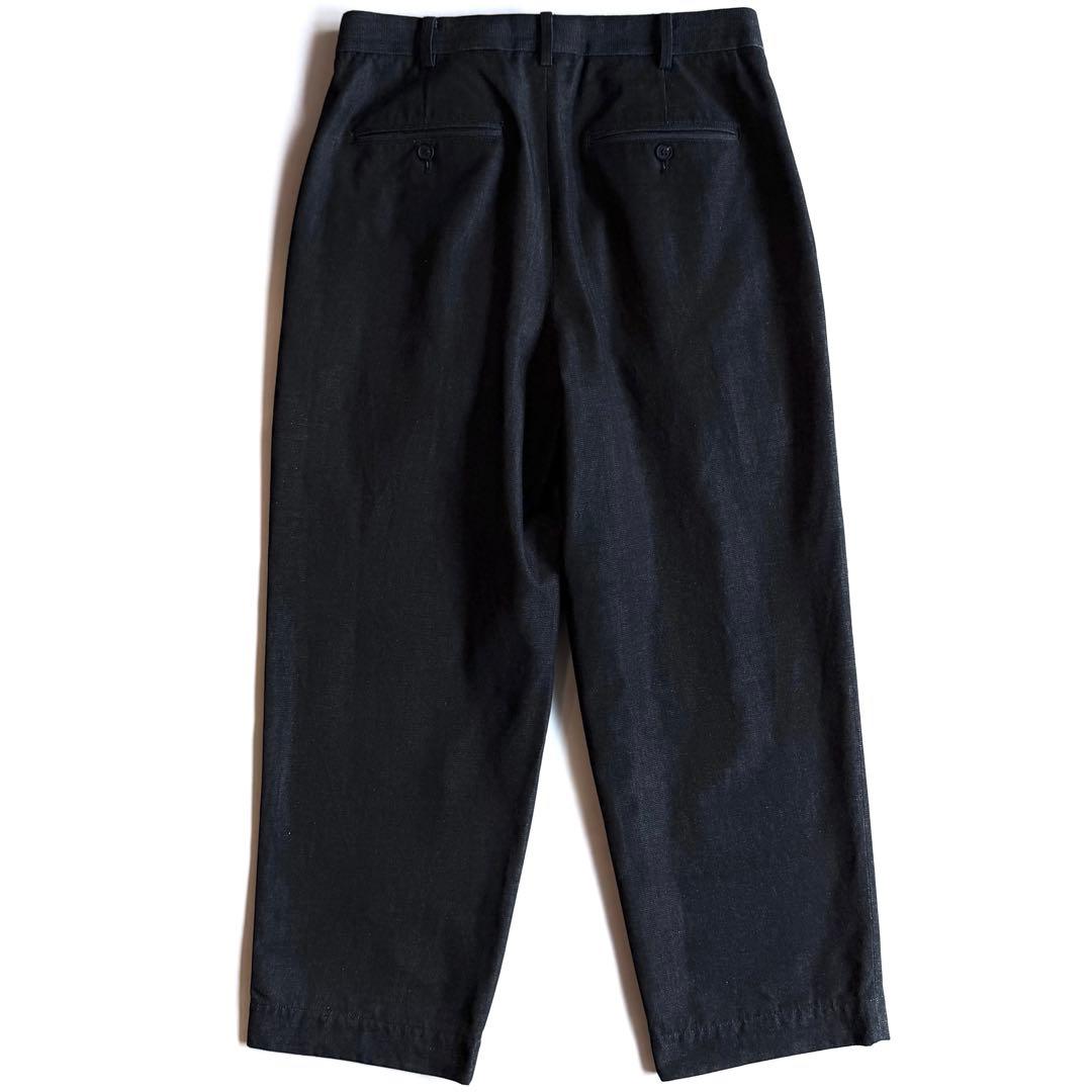 《美品》 23aw コムデギャルソン オム ワイド スラックス ブラックデニム