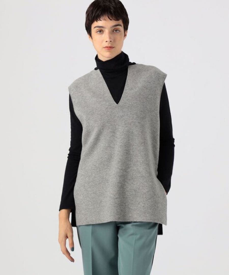 CABaN キャバン ウールカシミヤ リバーシブル チュニック ベスト