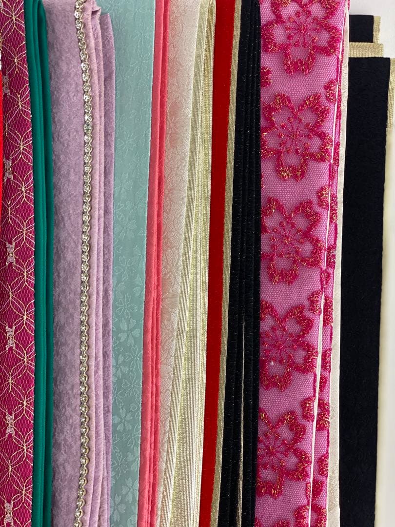 【在庫一掃60枚セット】重ね襟　重ね衿　振袖用　訪問着用　正絹 B