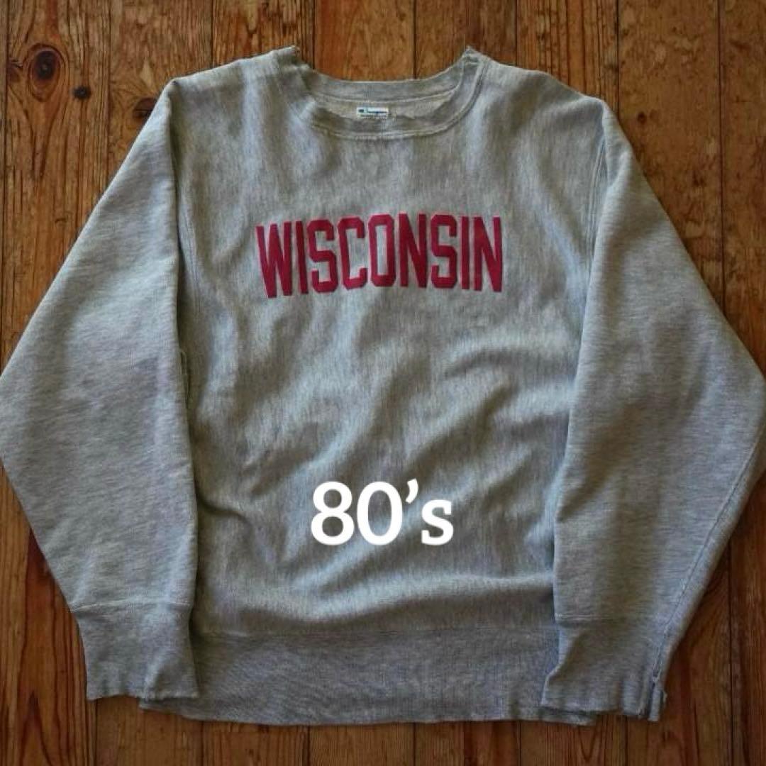 80s リバースウィーブ WISCONSIN トリコタグ ボロ アメリカ製