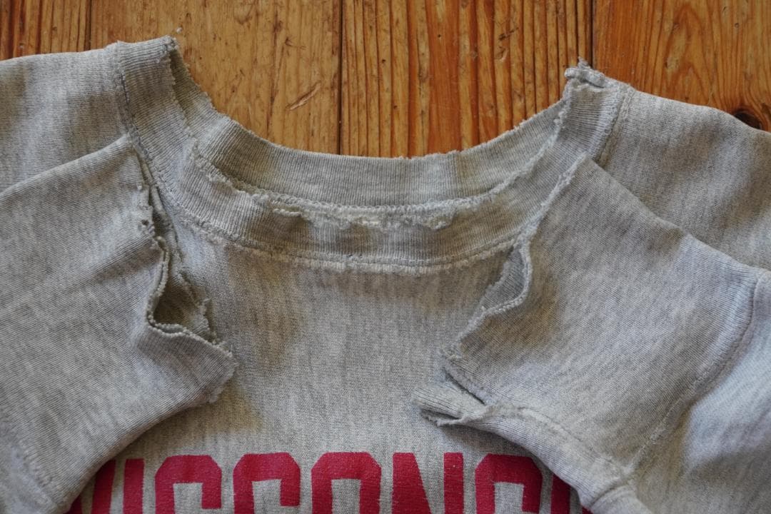80s リバースウィーブ WISCONSIN トリコタグ ボロ アメリカ製