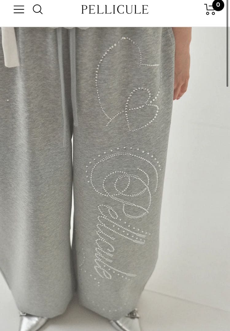 Pellicule ペリキュール スウェットパンツ グレー