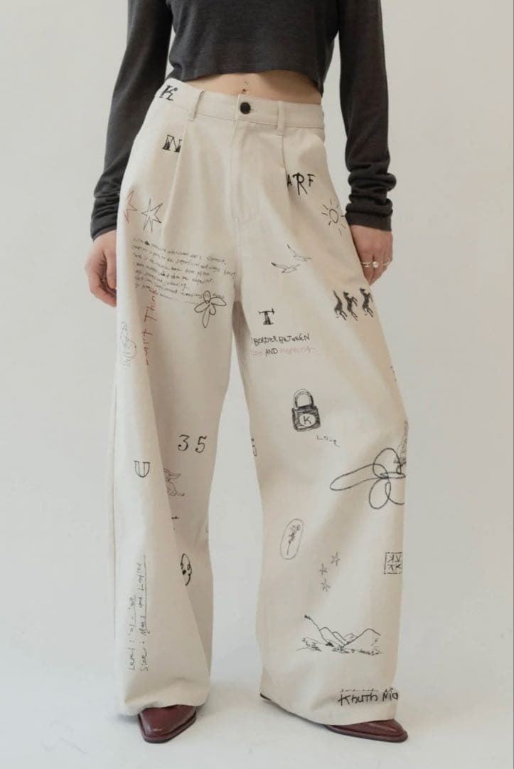 Knuth Marf high waist tatoo pants Sサイズ