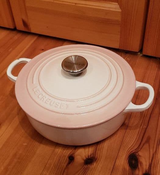 ●LE CREUSET●希少●パウダーピンク●ココットジャポネーズ●22㎝●