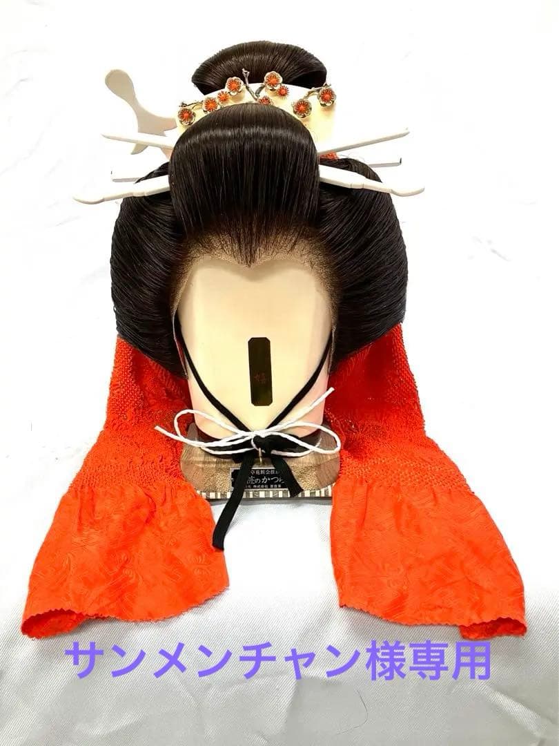 辰巳８号サイズ、一つ兵庫(ゲンコツ)中古舞踊かつら、日本髪かつら、大衆演劇かつら