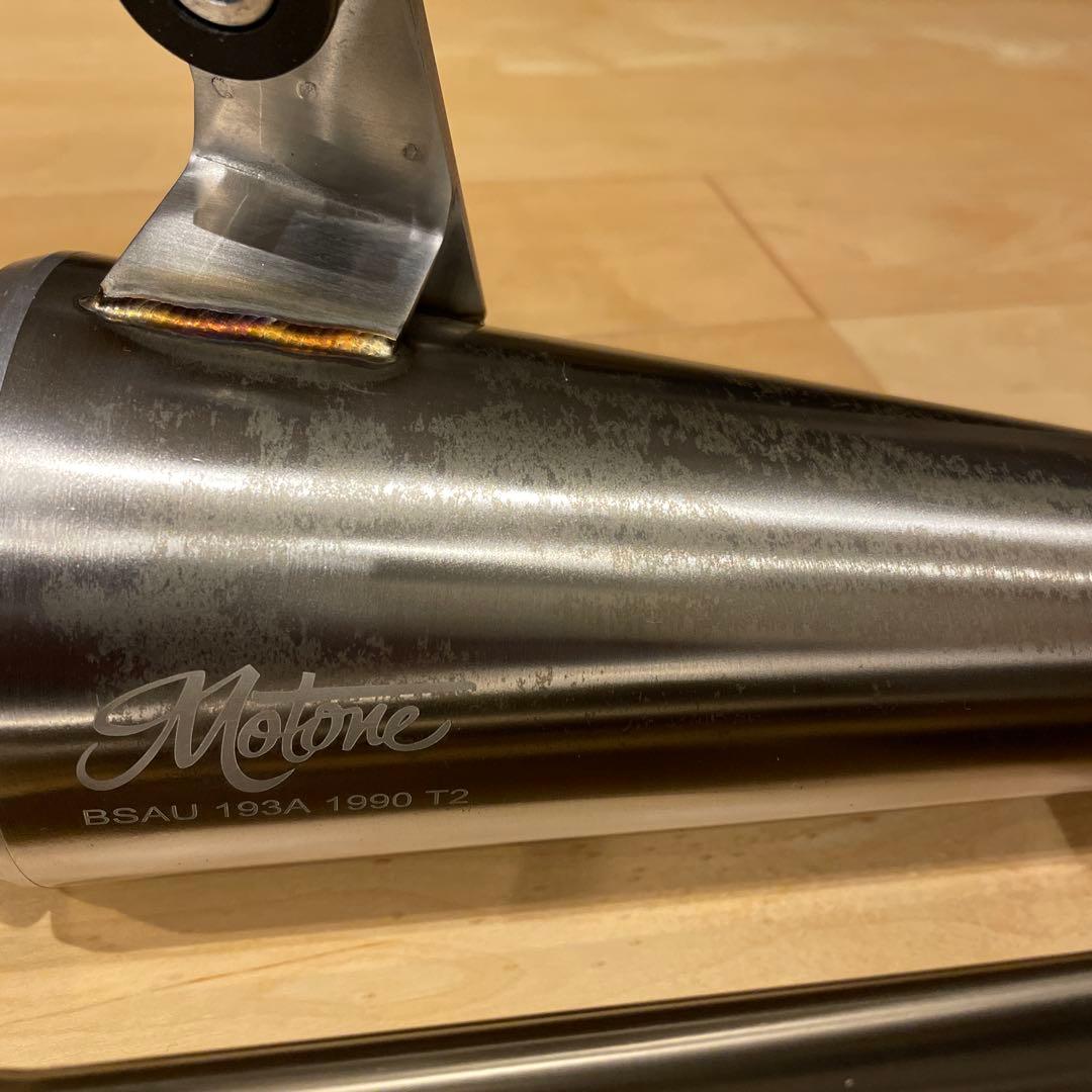 Motone ステンレス マフラー 2個セット トライアンフ スラクストンRS用