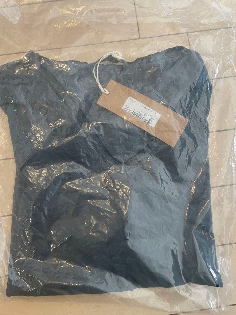 Salsation Blue Denim Vネック半袖Tシャツ XS