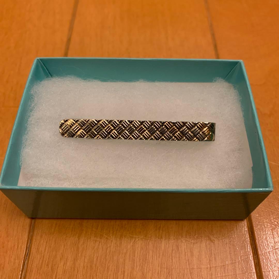 【新品未使用】Tiffany & Co. ネクタイピン ゴールド × シルバー