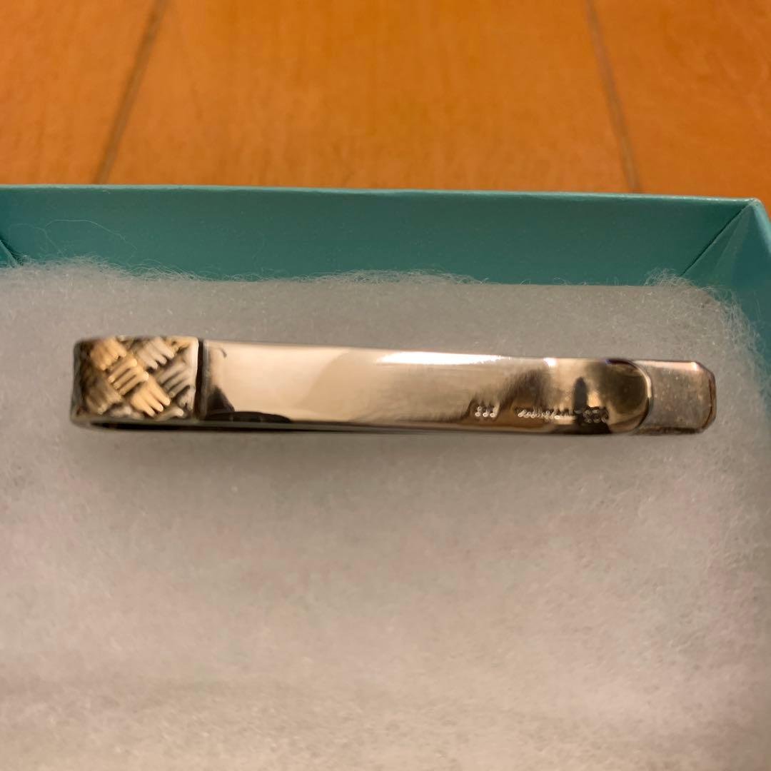 【新品未使用】Tiffany & Co. ネクタイピン ゴールド × シルバー