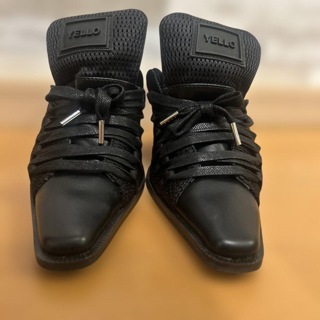 YELLO ブラック スニーカーサンダル