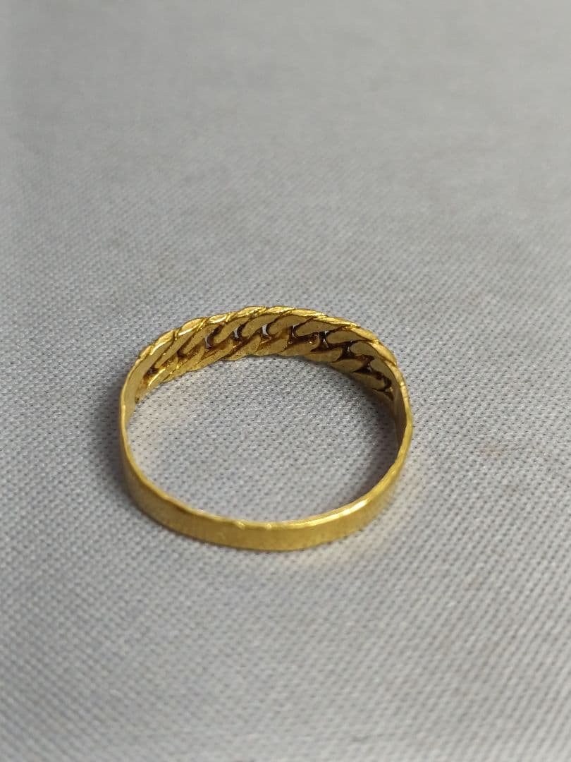 k24 k18 ハンドメイド リング 金 3g