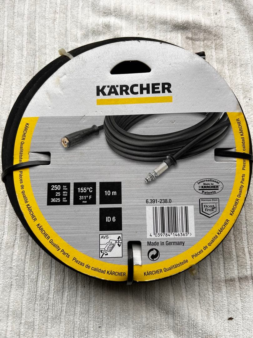 KÄRCHER 高圧洗浄機用ホース 10m 6.391-238.0