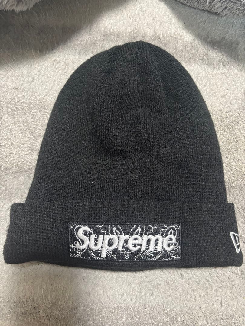 supreme ×newera bandana box logo beanie