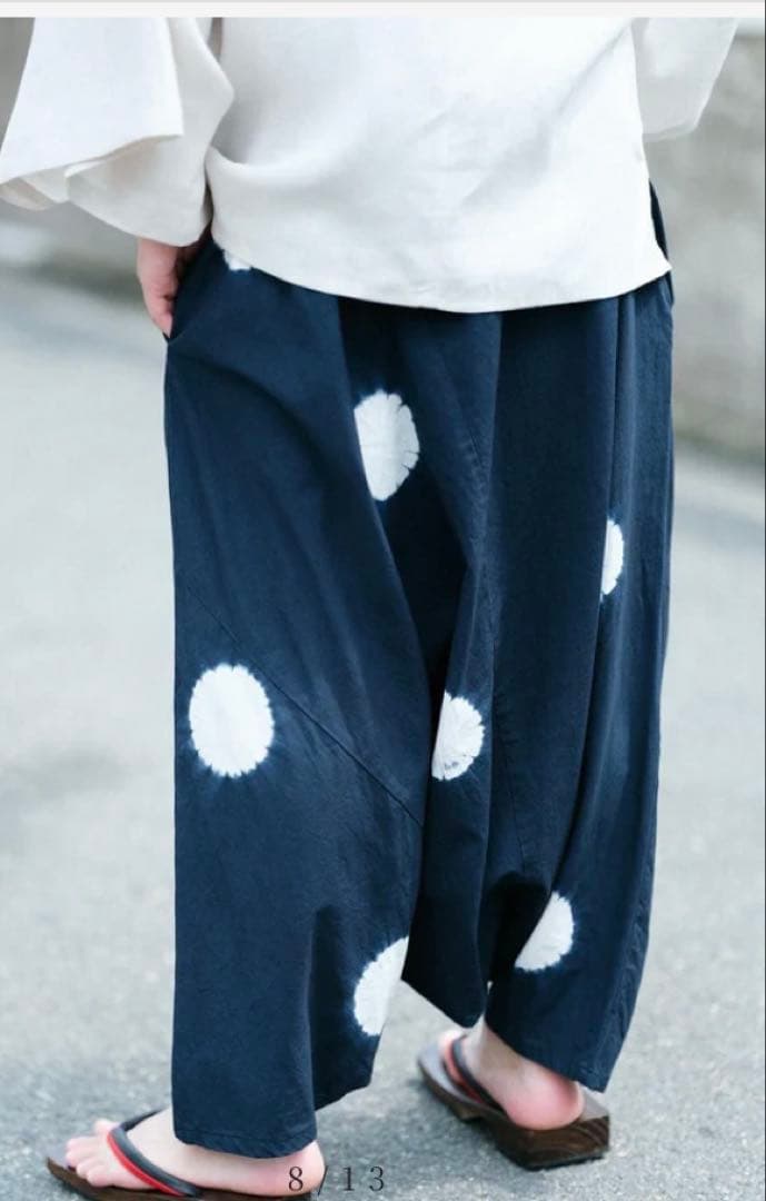 sousou 近清　サルエルパンツ 水玉模様