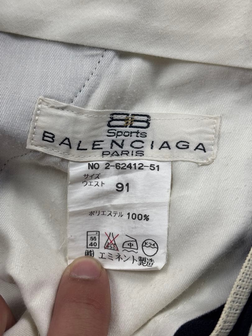 90s BALENCIAGA SPORTS archiveスラックス ブラック