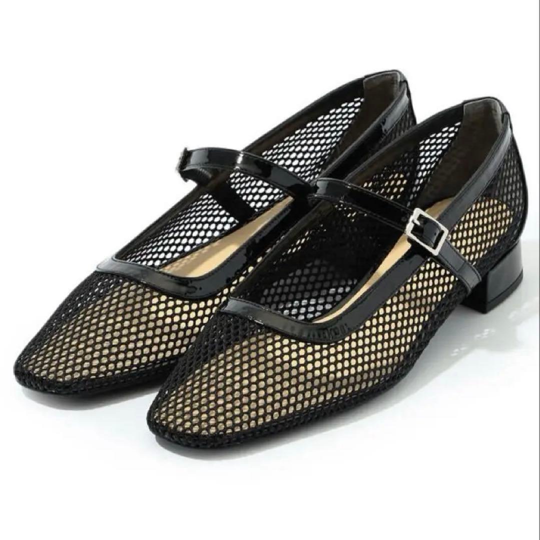 トゥモローランド メッシュパンプス フラットシューズ メリージェーン 37