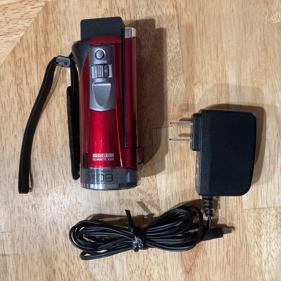 JVC GZ-HM177-R ビデオカメラ レッド 動作良好　卒業式　入園式