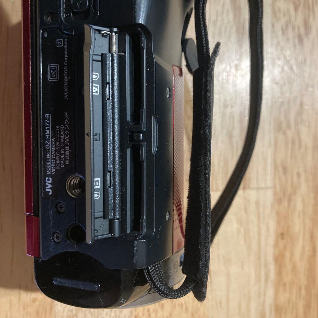 JVC GZ-HM177-R ビデオカメラ レッド 動作良好　卒業式　入園式
