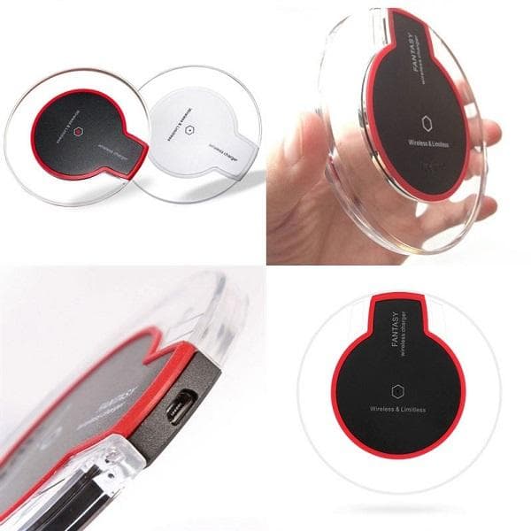 《ブラック/置くだけ充電》iPhone Android 対応 ワイヤレス Qi