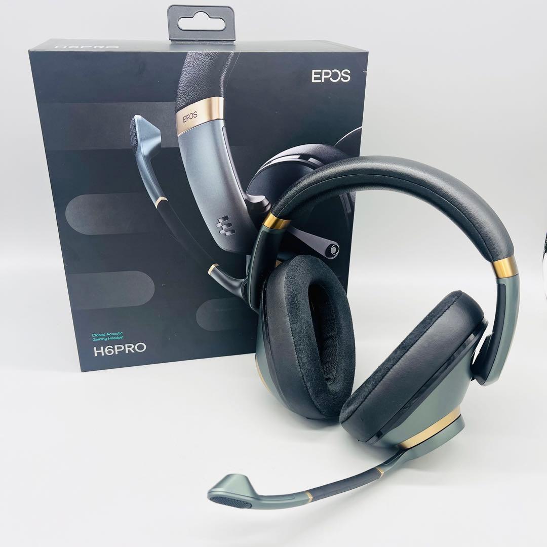EPOS H6pro レーシンググリーン　マイク付　有線