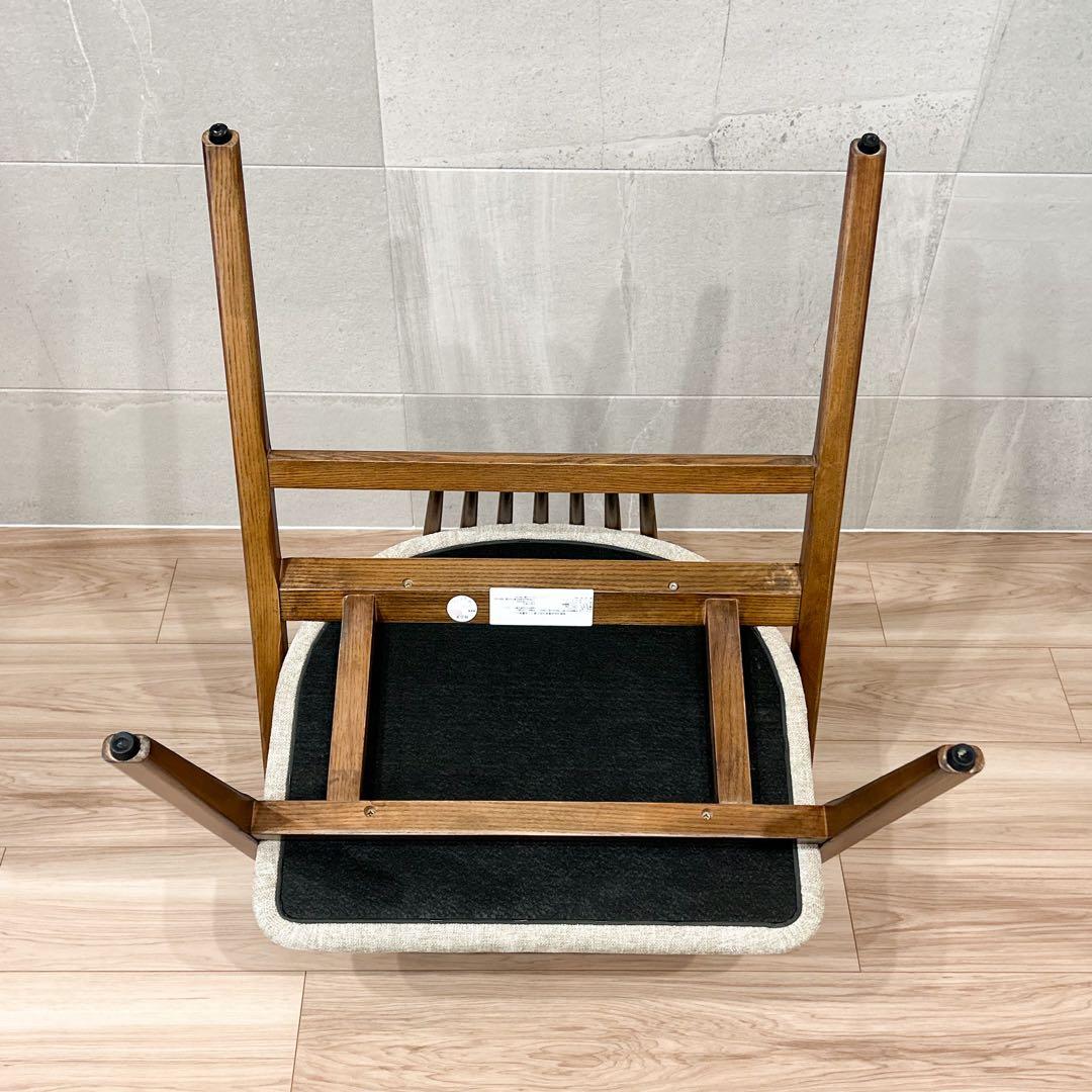 アルモニア／ダイニングチェア (ウォールナット×ベージュ) 1脚