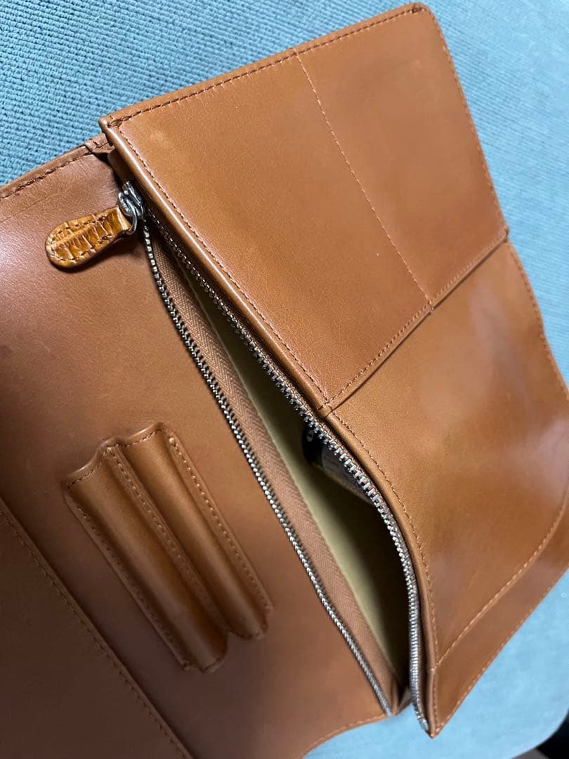 A5手帳カバー　クロコダイル　メモ　象革　キタムラ