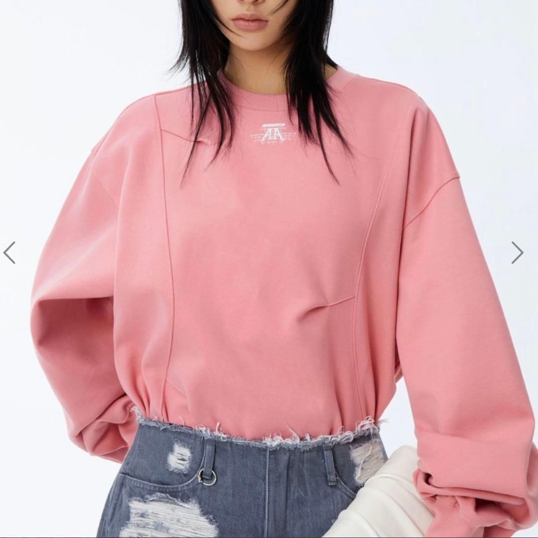 美品　ADERERROR ピンク スウェット アーダーエラー　Nolc logo