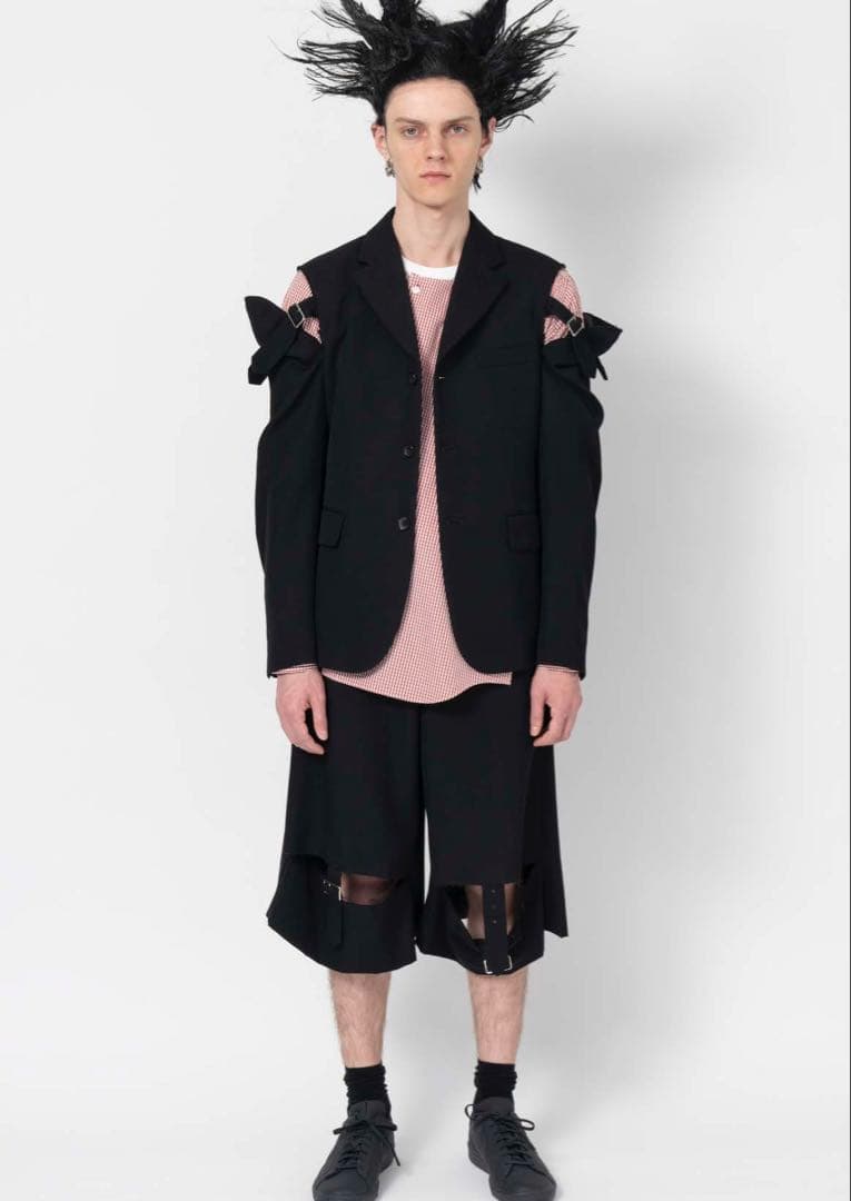 ブラックコムデギャルソン ベルト ショーツ キュロット