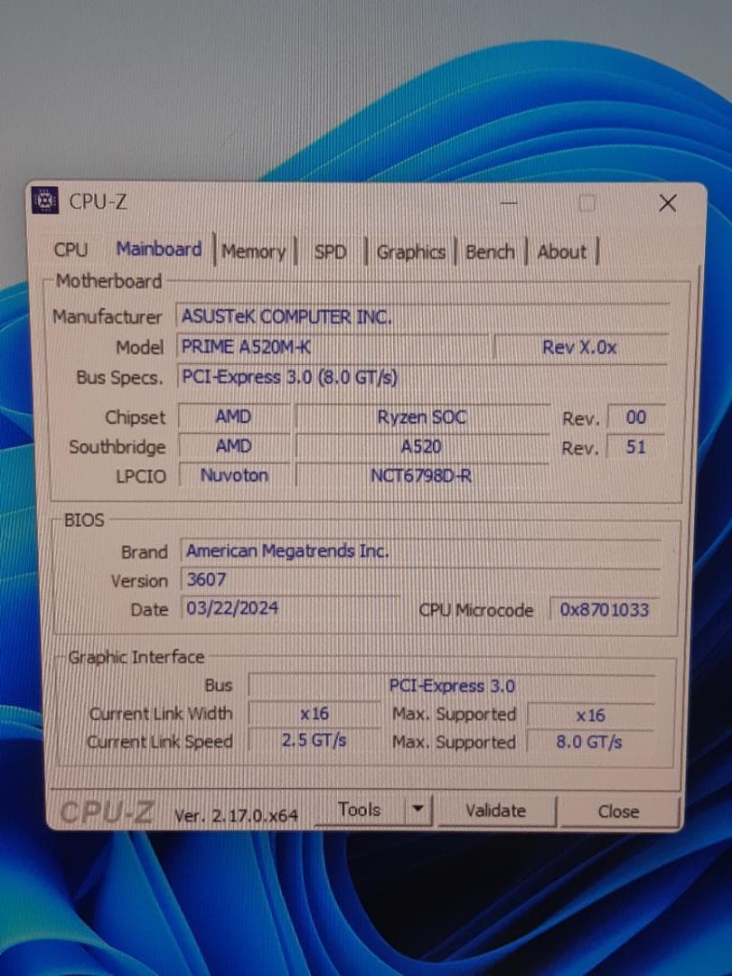 自作PC　RYZEN5 3600・8GB・128GB・GTX750TI